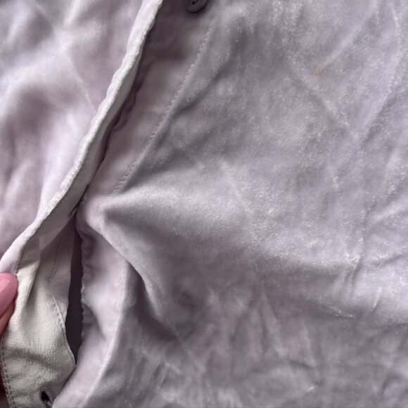 ** Eileen Fisher Velour Button Down Tunic Top Shirt Blouse Powder Pink Sz XL - Picture 10 of 12